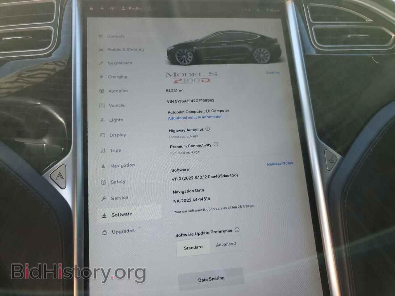 2016 TESLA MODEL S - VIN: 5YJSA1E42GF159962 - Photo 9