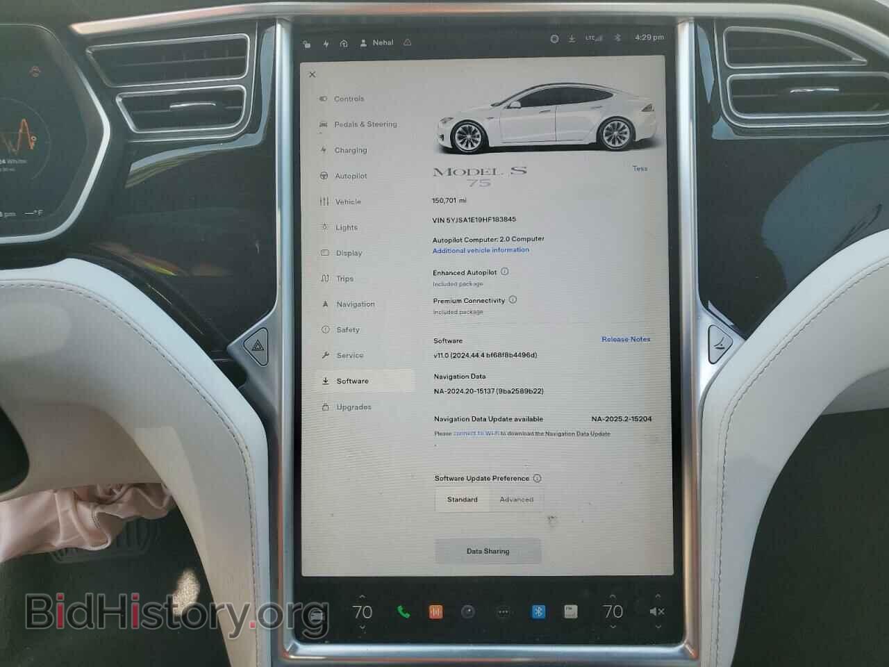 2017 TESLA MODEL S - VIN: 5YJSA1E19HF183845 - Photo 9