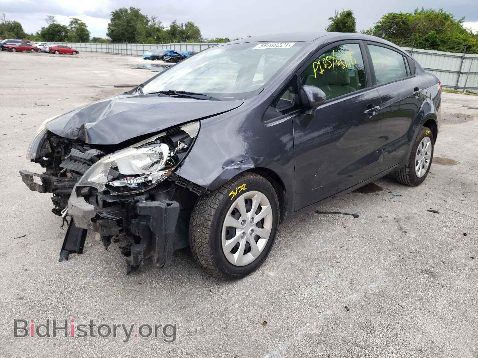 2012 KIA RIO - VIN: KNADN4A39C6058948 - Фото 2