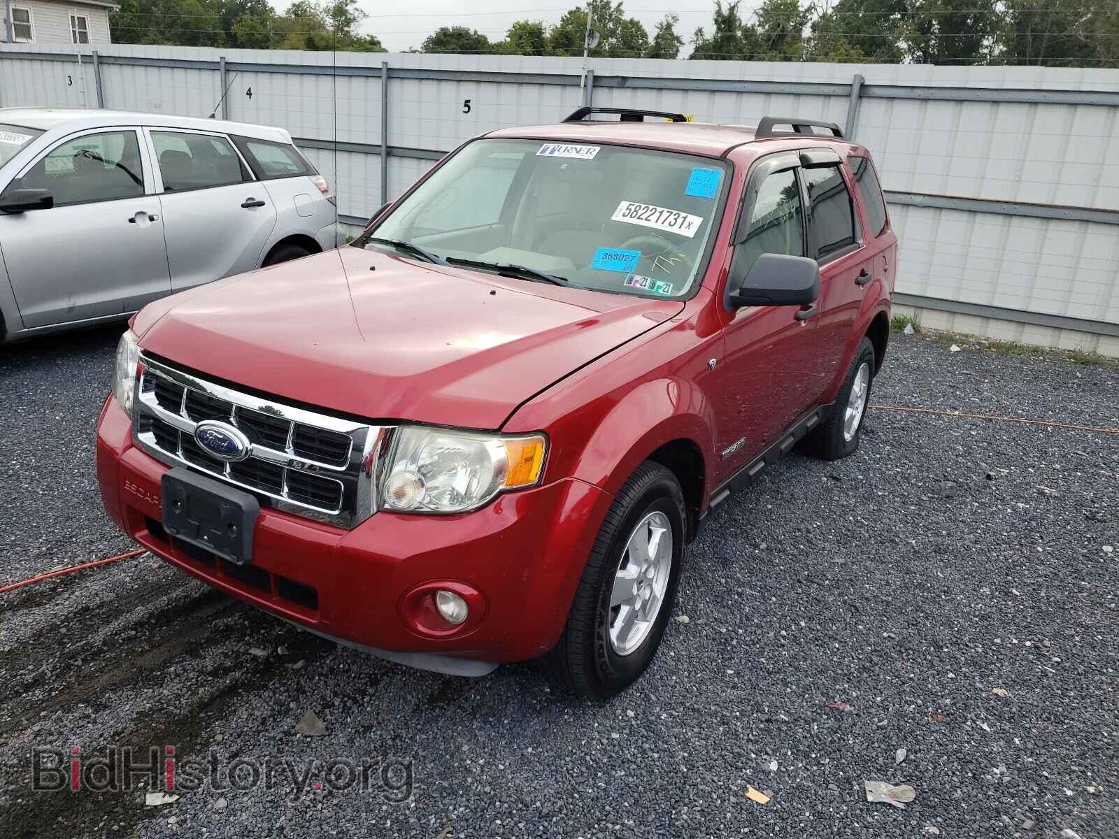 2008 FORD ESCAPE - VIN: 1FMCU93118KD40621 - Фото 2