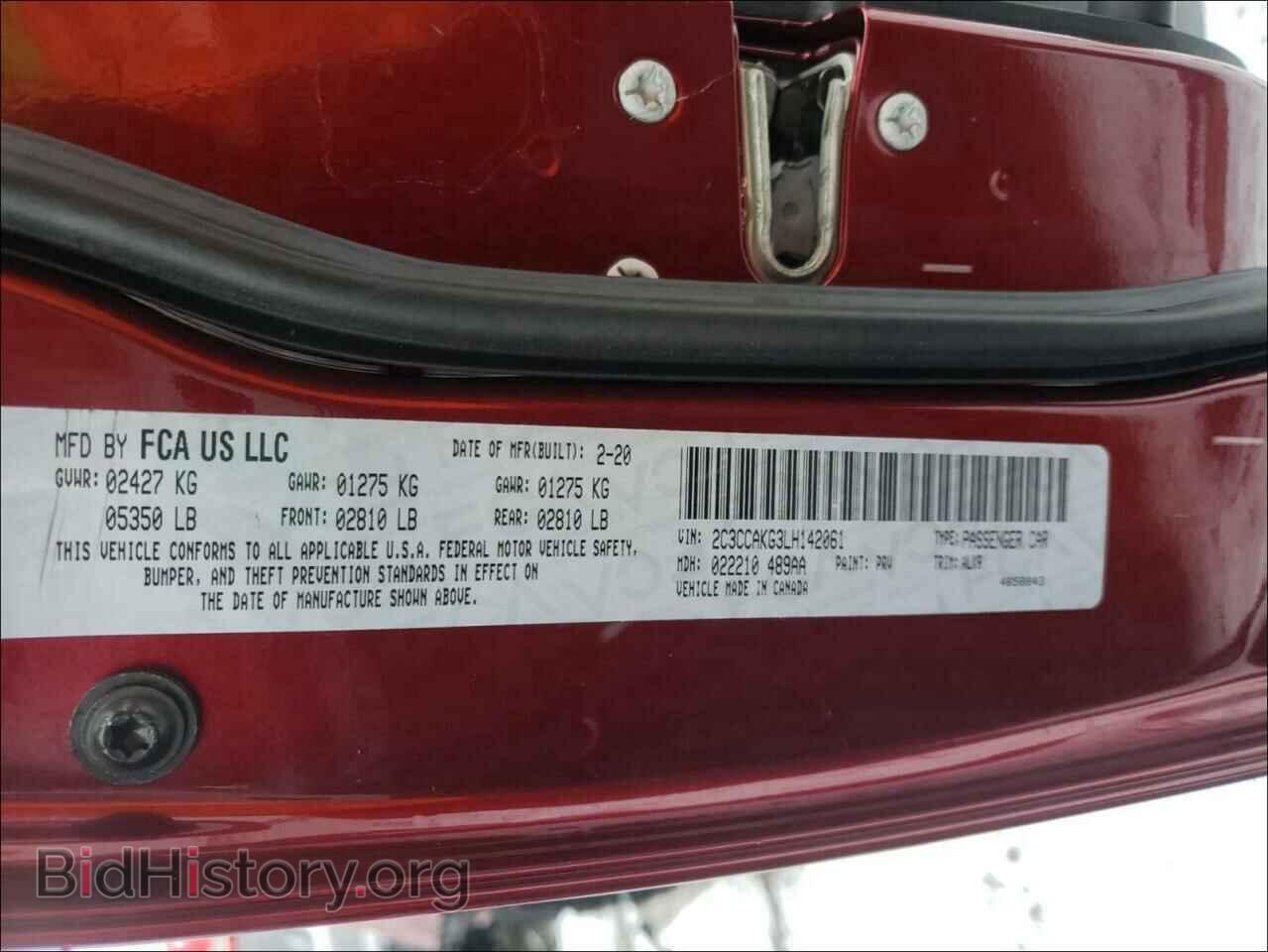 2020 CHRYSLER 300 - VIN: 2C3CCAKG3LH142061 - Фото 10