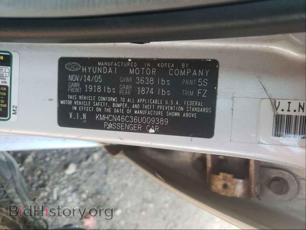 2006 HYUNDAI ACCENT - VIN: KMHCN46C36U009389 - Фото 10