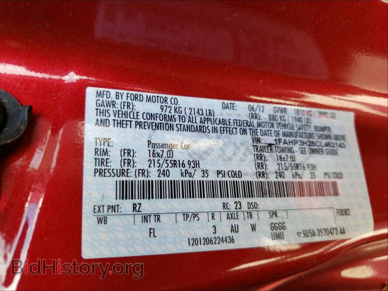 2012 FORD FOCUS - VIN: 1FAHP3H28CL462143 - Photo 10