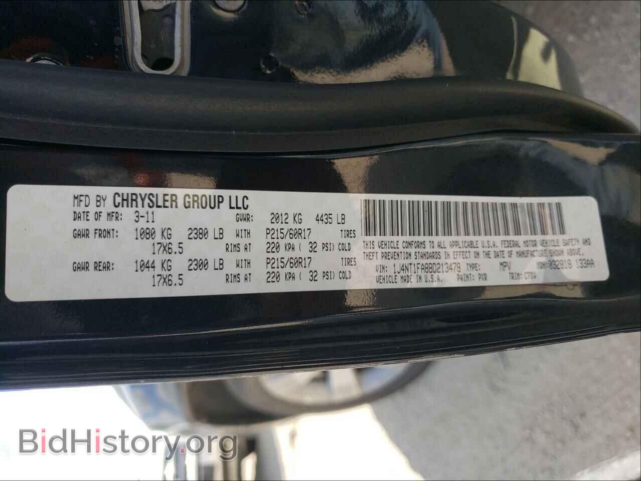 2011 JEEP COMPASS - VIN: 1J4NT1FA8BD213478 - Фото 10