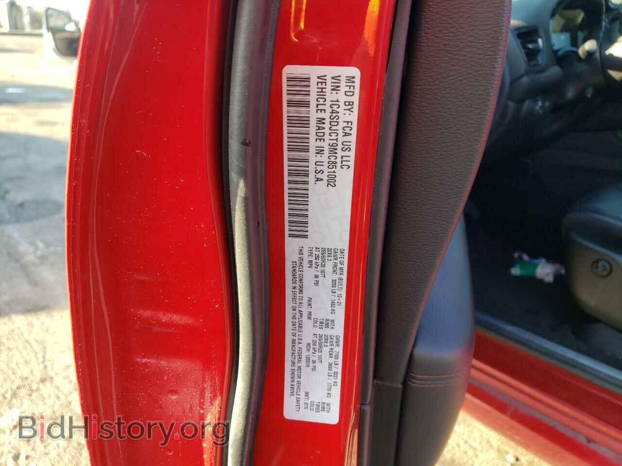 2021 DODGE DURANGO - VIN: 1C4SDJCT9MC851002 - Photo 10