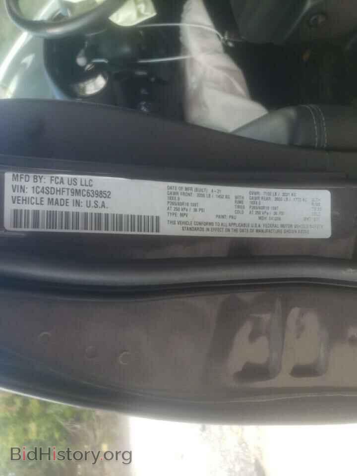 2021 DODGE DURANGO - VIN: 1C4SDHFT9MC639852 - Photo 10