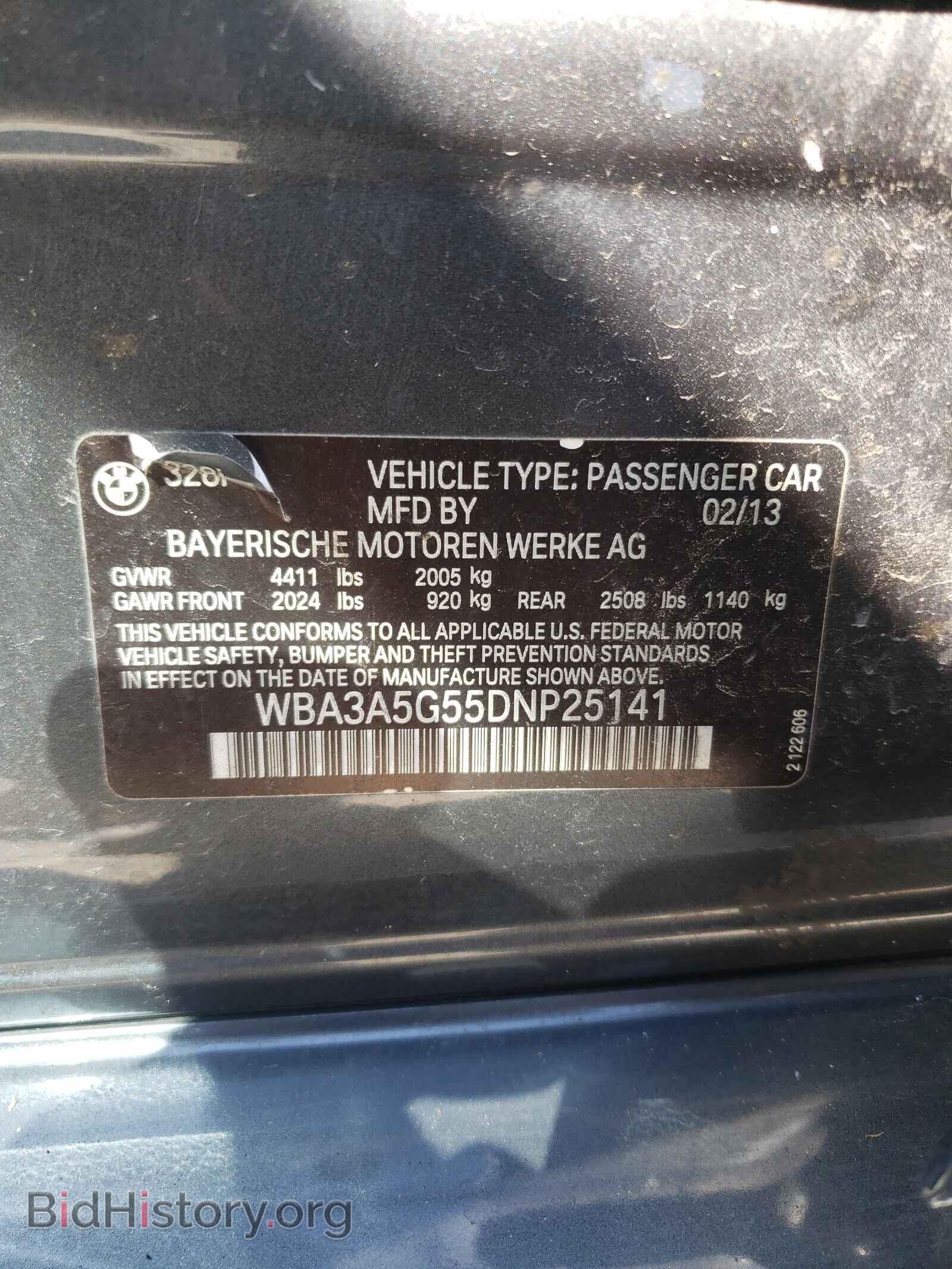 2013 BMW 3 SERIES - VIN: WBA3A5G55DNP25141 - Фото 10