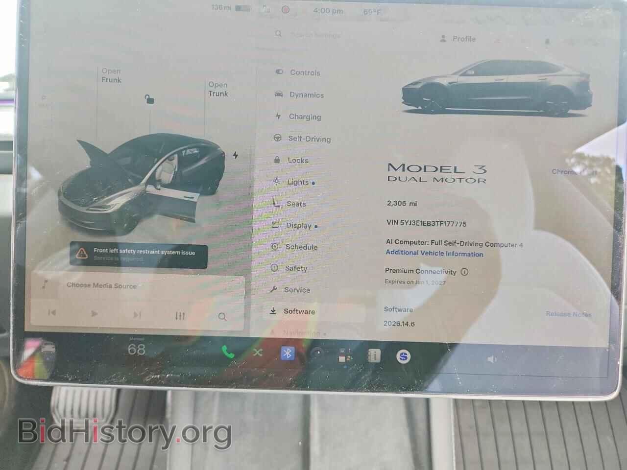 2026 TESLA MODEL 3 - VIN: 5YJ3E1EB3TF177775 - Фото 9