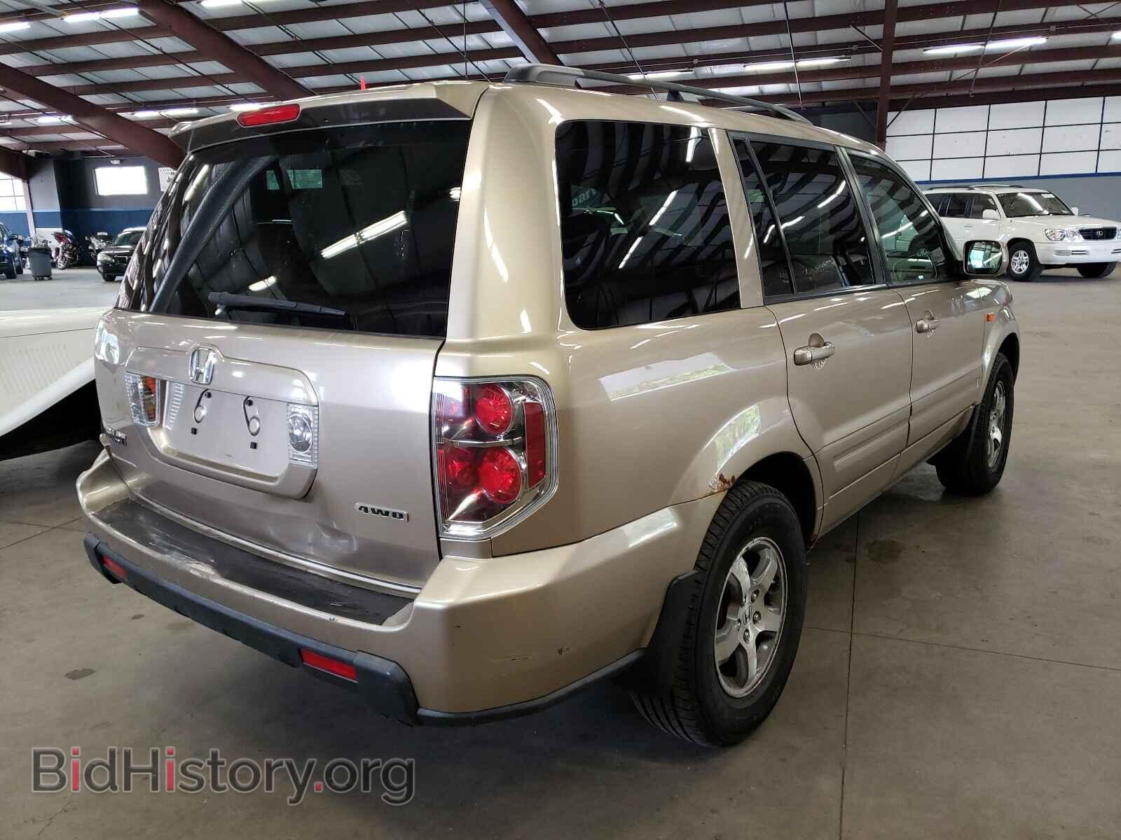 2007 HONDA PILOT - VIN: 2HKYF18587H539373 - Фото 4