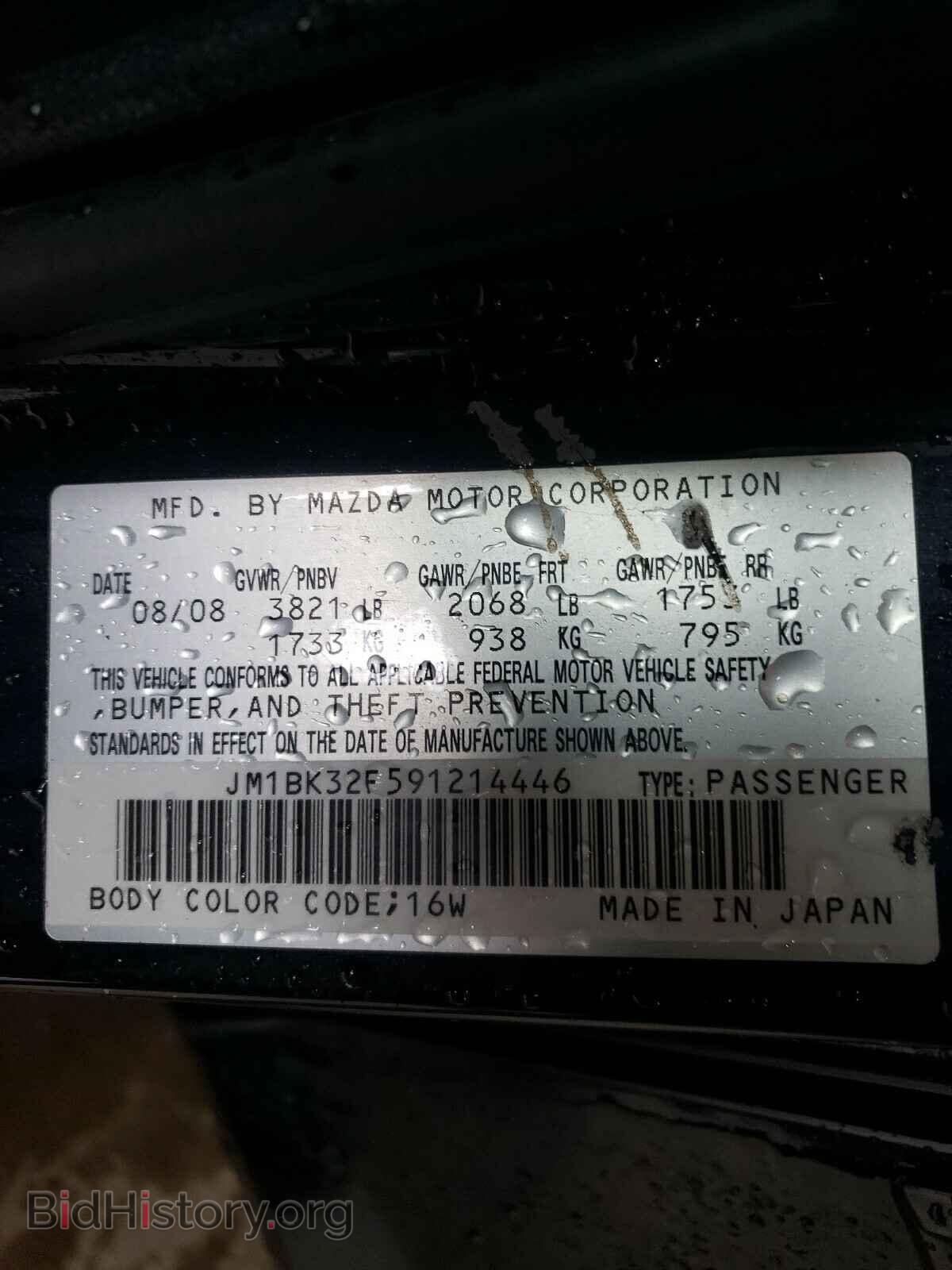 2009 MAZDA 3 - VIN: JM1BK32F591214446 - Фото 10