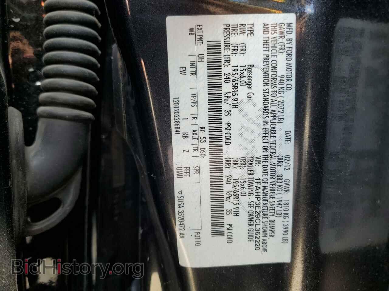 2012 FORD FOCUS - VIN: 1FAHP3E29CL362220 - Photo 12