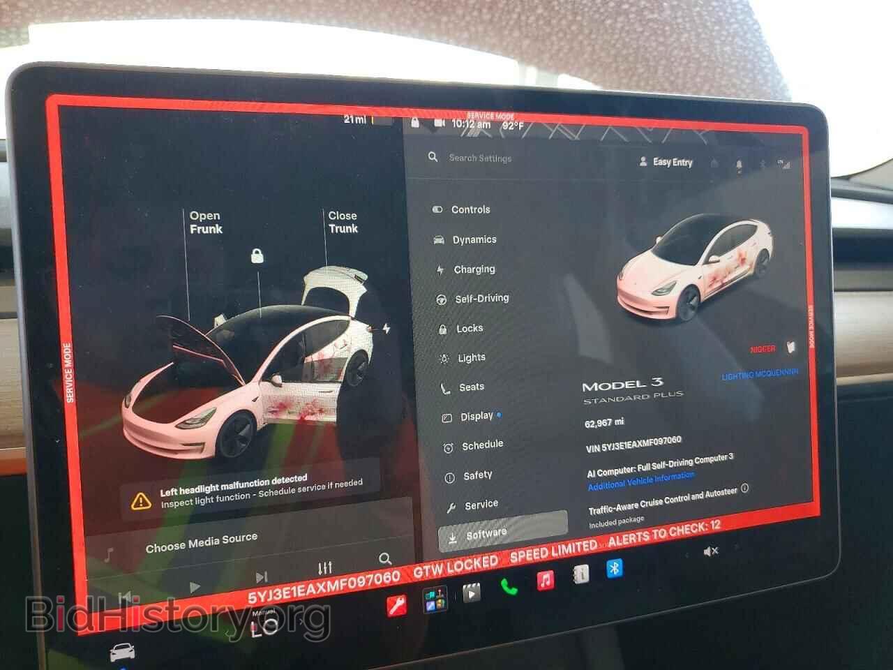 2021 TESLA MODEL 3 - VIN: 5YJ3E1EAXMF097060 - Photo 9