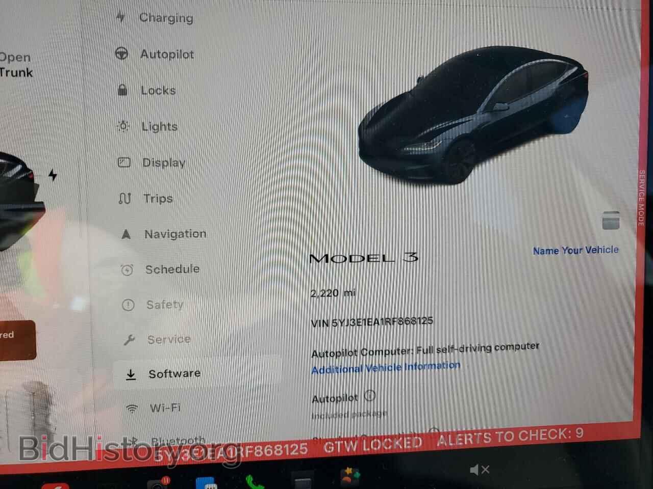 2024 TESLA MODEL 3 - VIN: 5YJ3E1EA1RF868125 - Фото 9