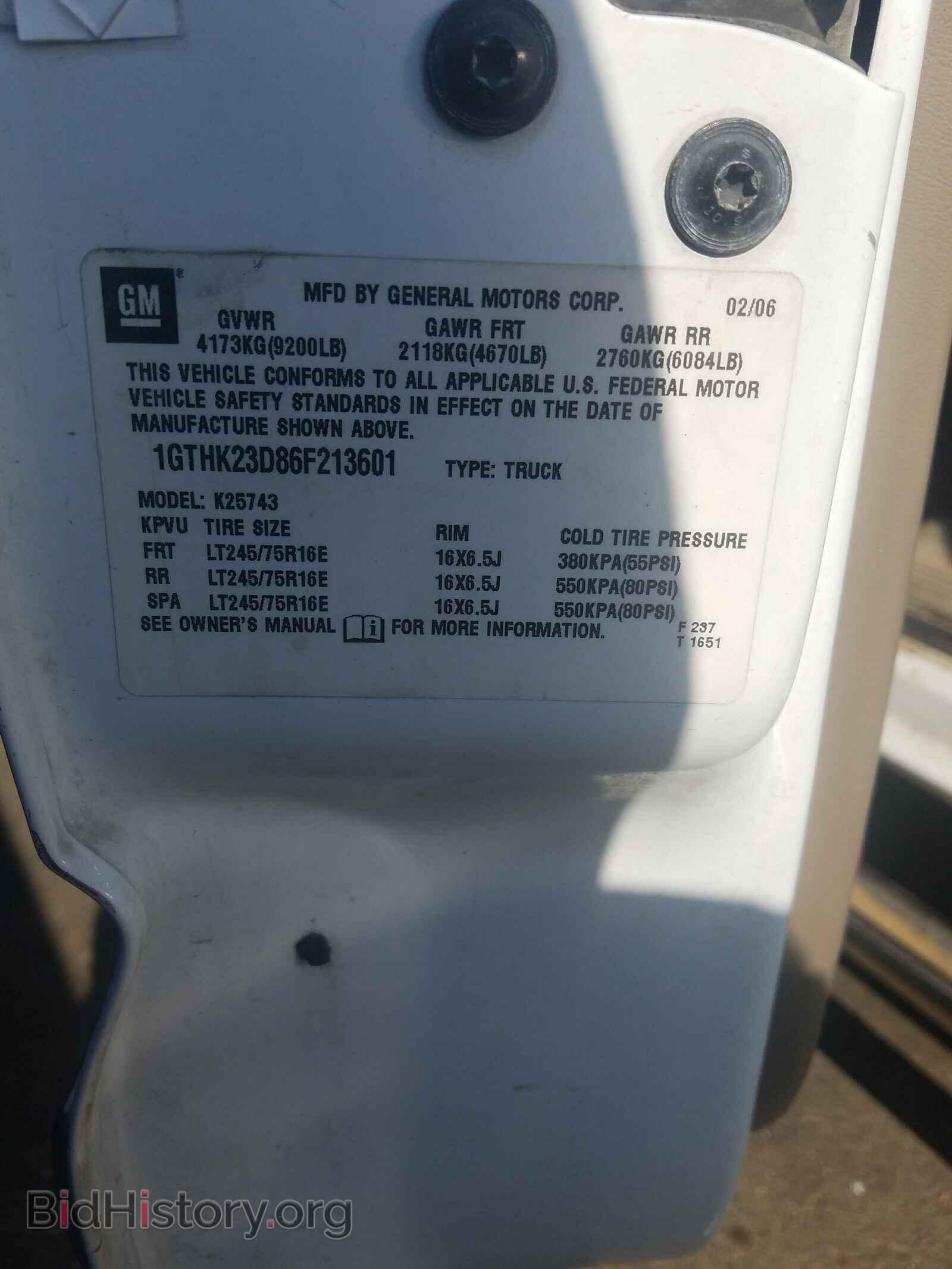2006 GMC SIERRA - VIN: 1GTHK23D86F213601 - Фото 10