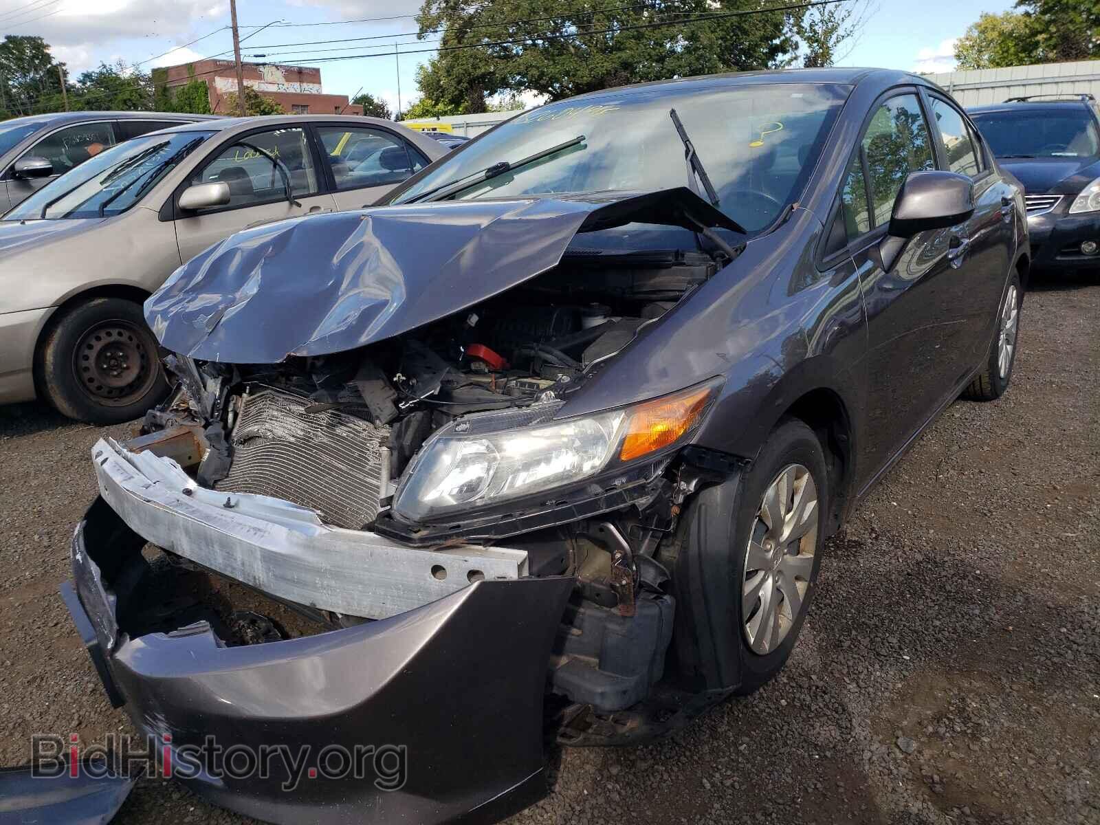 2012 HONDA CIVIC - VIN: 2HGFB2F54CH589543 - Фото 2