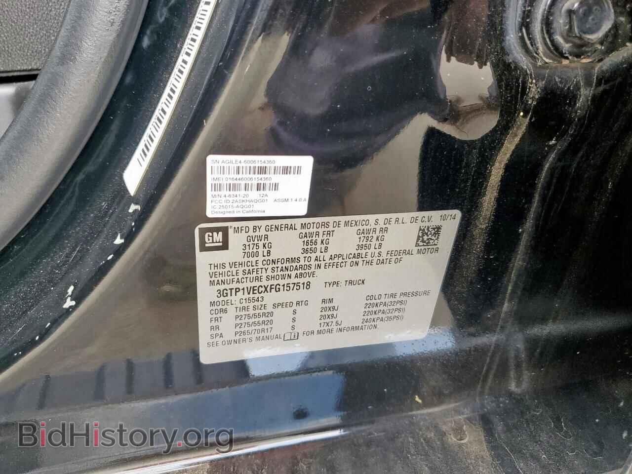 2015 GMC SIERRA - VIN: 3GTP1VECXFG157518 - Фото 12