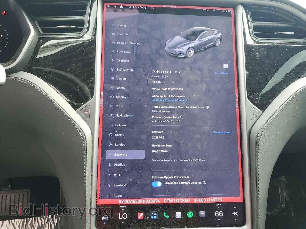 2019 TESLA MODEL S - VIN: 5YJSA1E23KF333674 - Photo 9