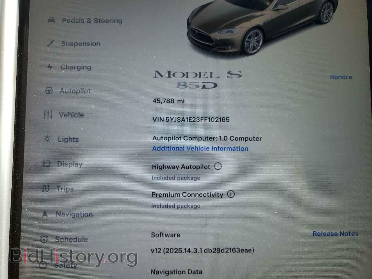2015 TESLA MODEL S - VIN: 5YJSA1E23FF102165 - Фото 9