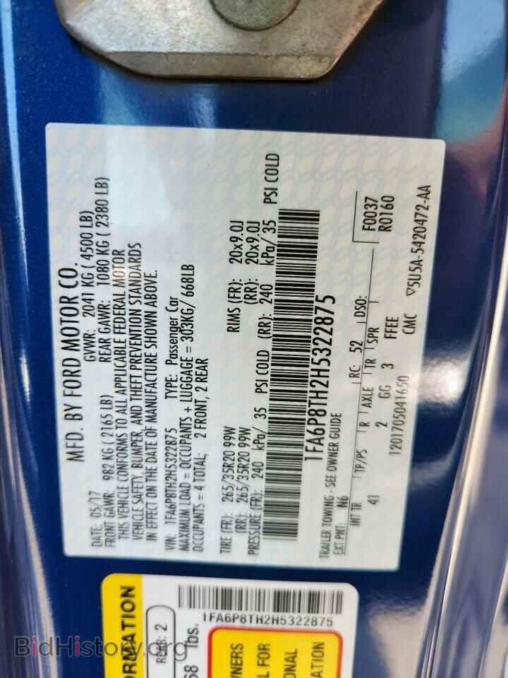 2017 FORD ALL Models - VIN: 1FA6P8TH2H5322875 - Photo 12