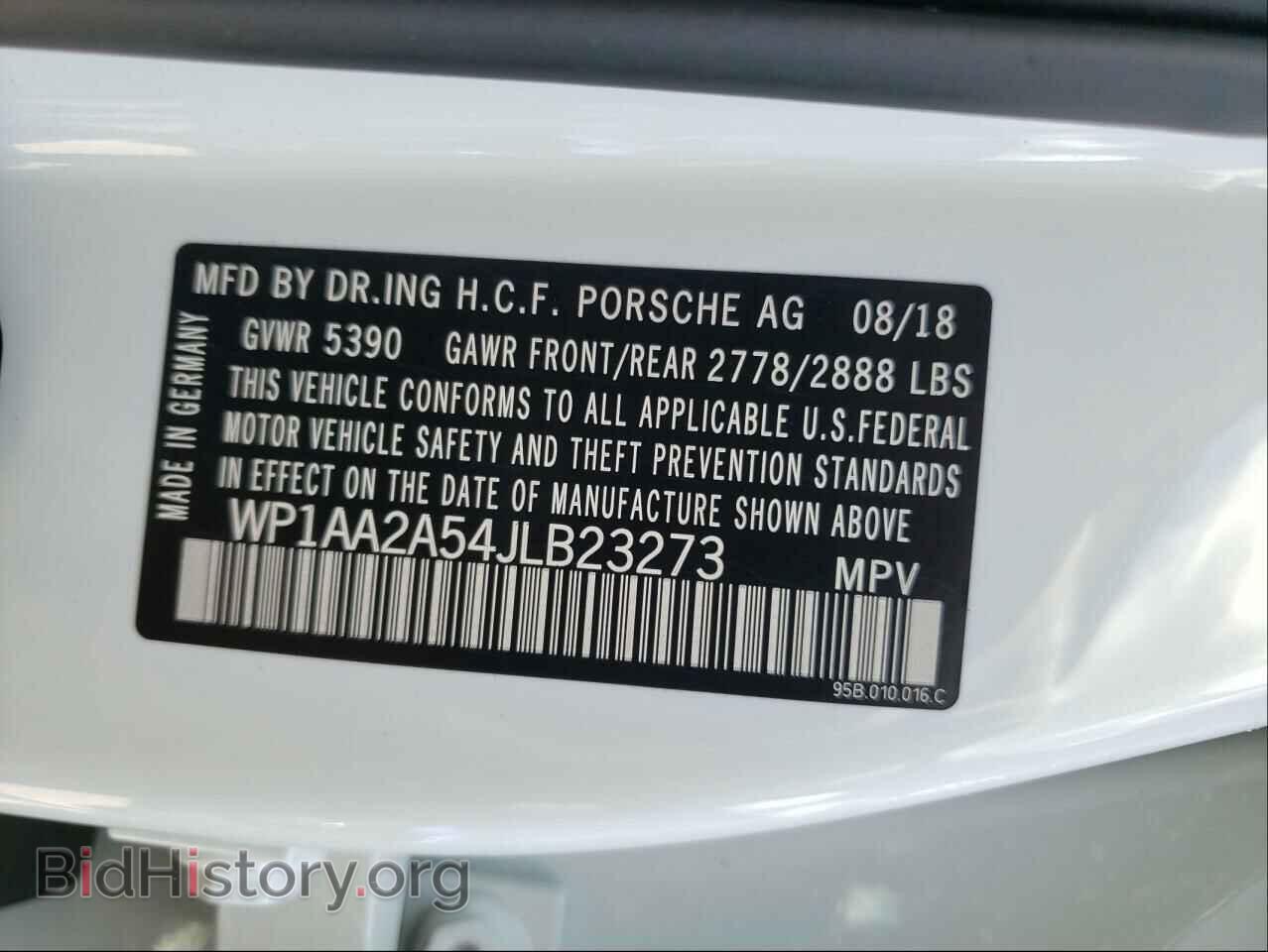 2018 PORSCHE MACAN - VIN: WP1AA2A54JLB23273 - Photo 10