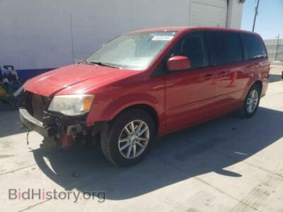 2013 Dodge CARAVAN SXT, красный — VIN 2C4RDGCGXDR749901, Copart