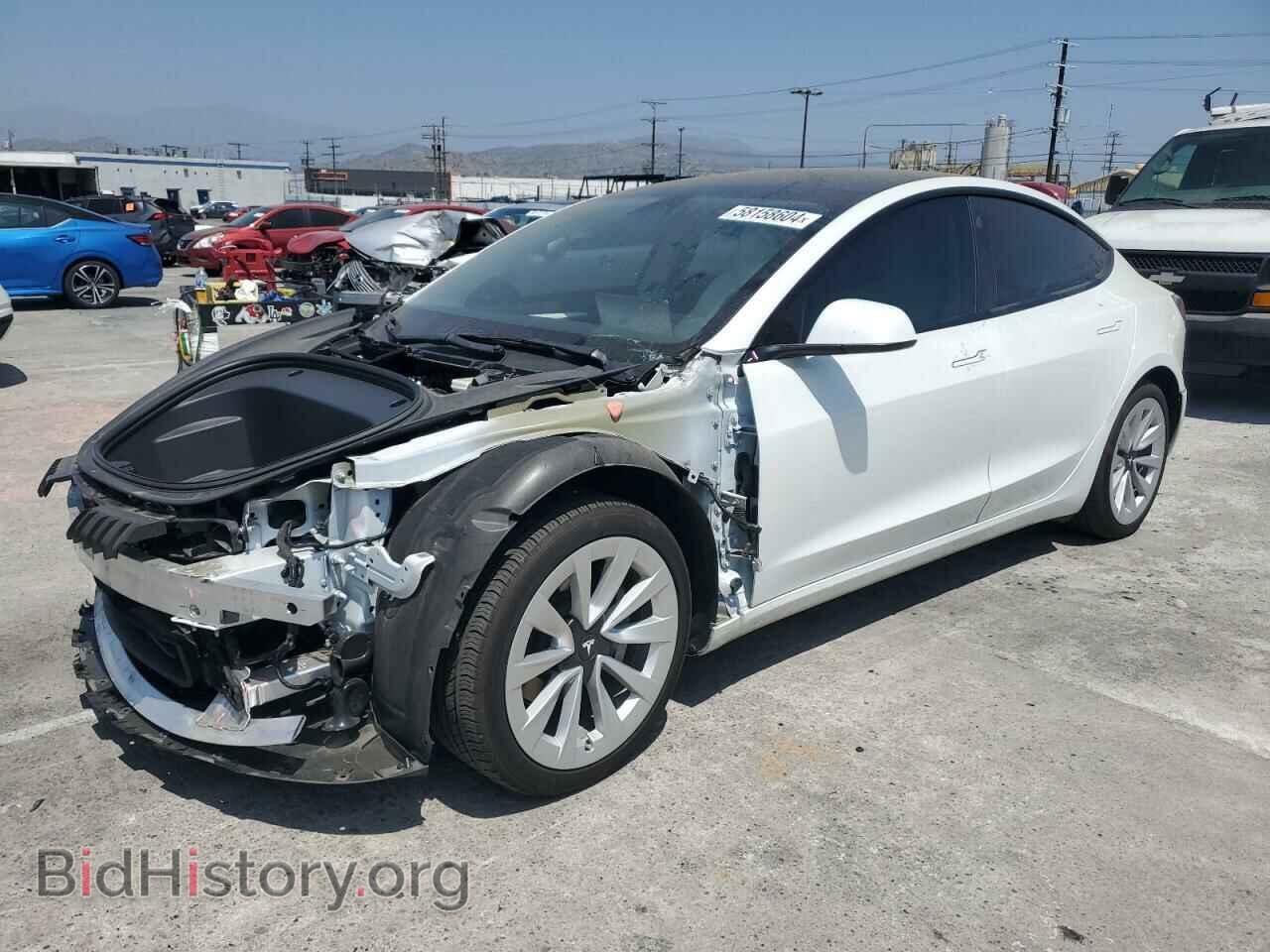 Photo 5YJ3E1EA1NF318062 - TESLA MODEL 3 2022