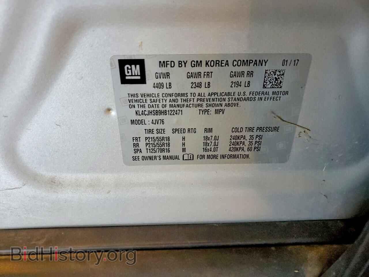 2017 BUICK ENCORE - VIN: KL4CJHSB9HB122471 - Photo 13