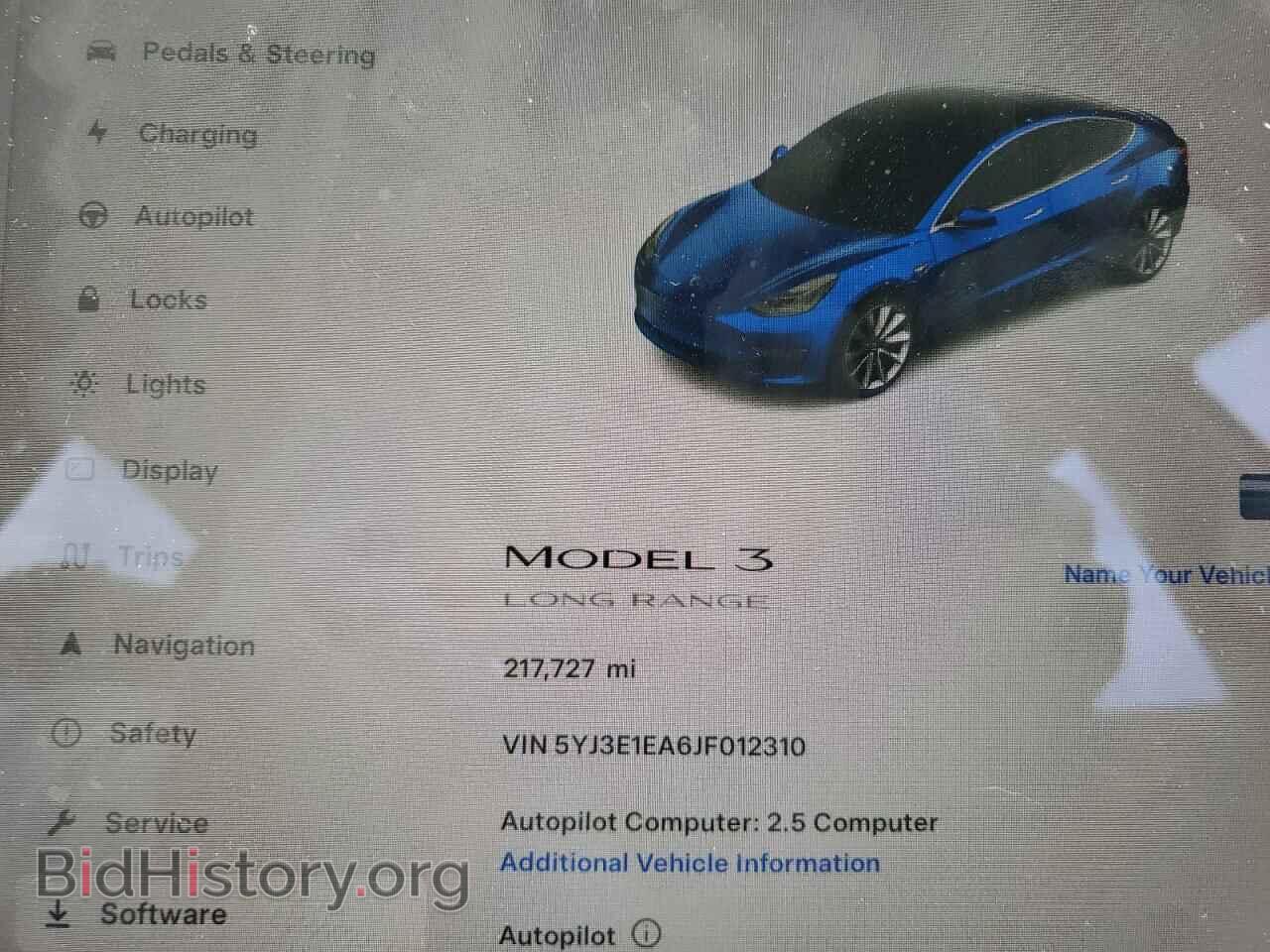 2018 TESLA MODEL 3 - VIN: 5YJ3E1EA6JF012310 - Photo 9