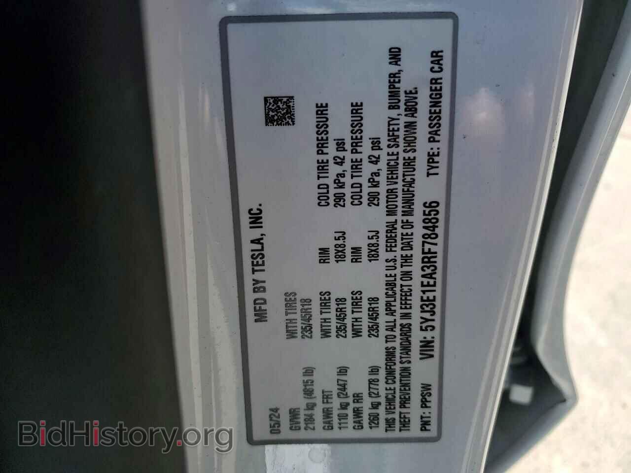 2024 TESLA MODEL 3 - VIN: 5YJ3E1EA3RF784856 - Photo 12