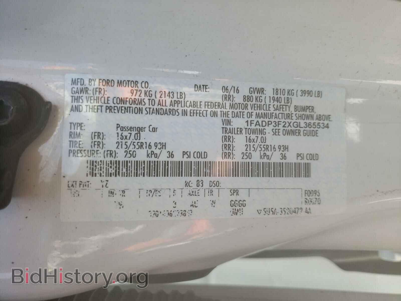 2016 FORD FOCUS - VIN: 1FADP3F2XGL365534 - Photo 10