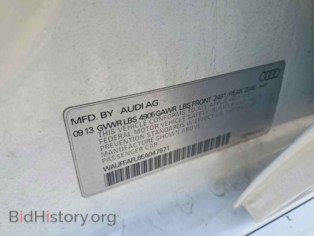 2014 AUDI A4 - VIN: WAUFFAFL8EA047971 - Фото 12
