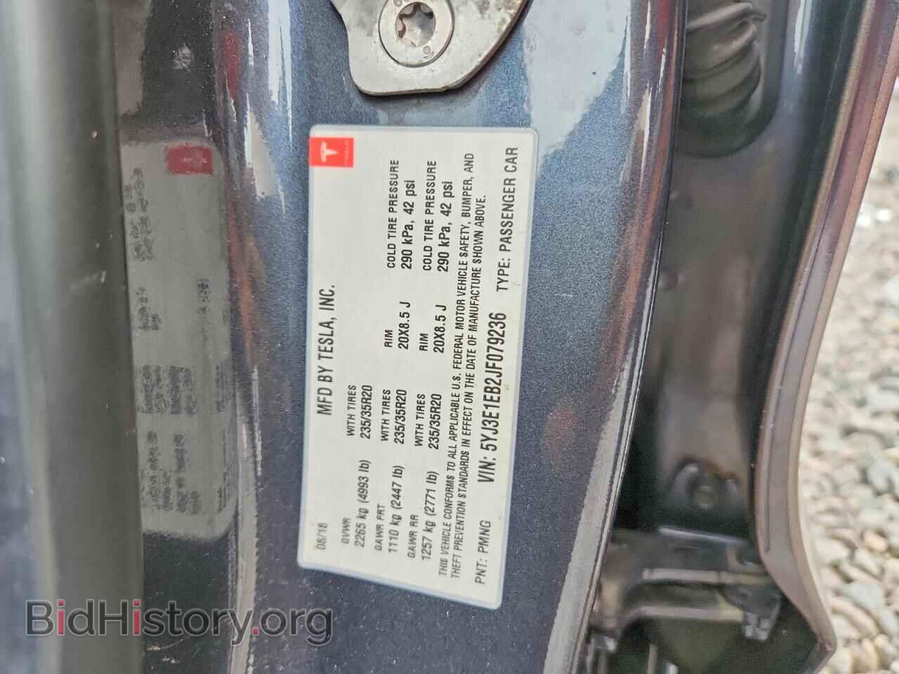 2018 TESLA MODEL 3 - VIN: 5YJ3E1EB2JF079236 - Photo 12