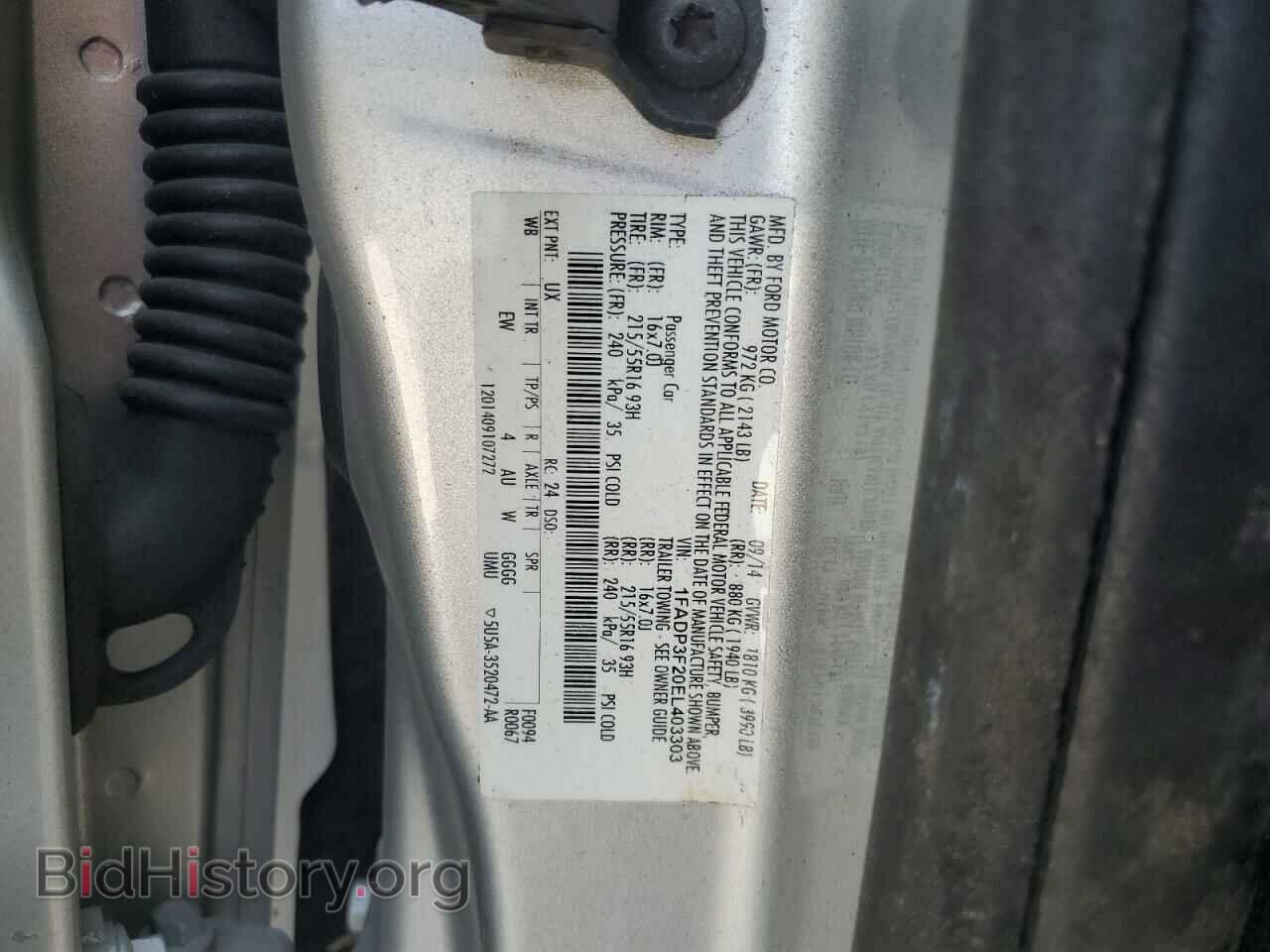 2014 FORD FOCUS - VIN: 1FADP3F20EL403303 - Photo 12