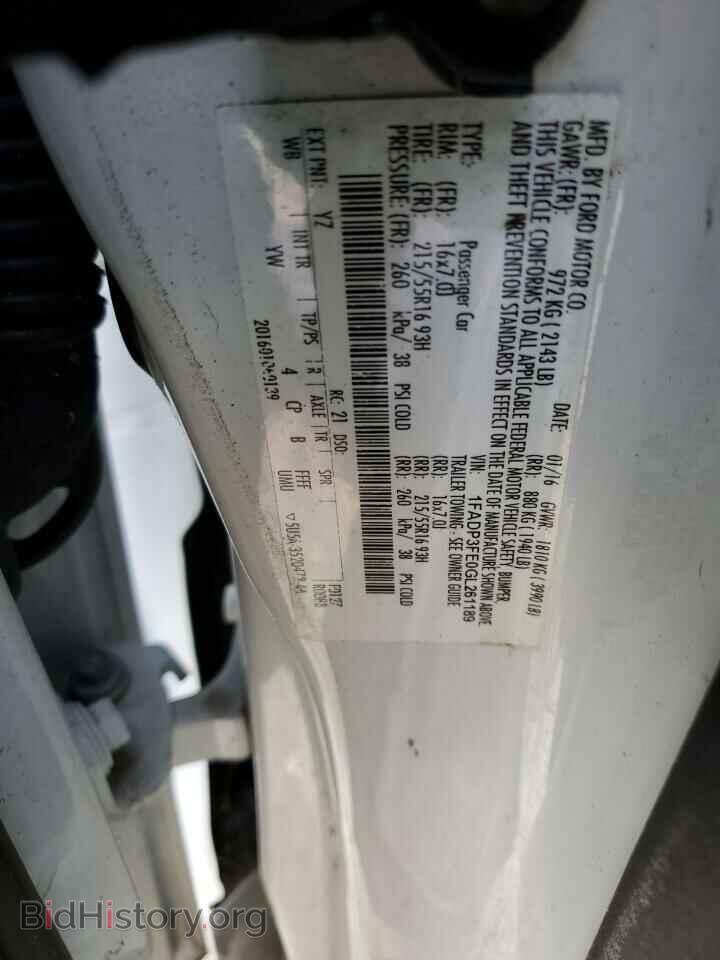 2016 FORD FOCUS - VIN: 1FADP3FE0GL261189 - Фото 12