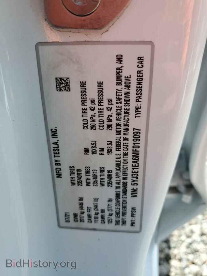 2021 TESLA MODEL 3 - VIN: 5YJ3E1EA6MF019097 - Photo 12