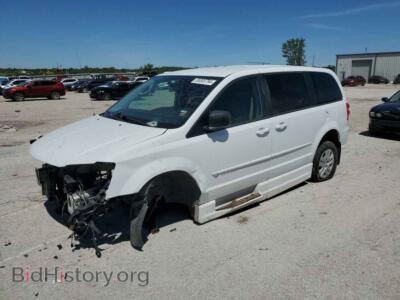 2014 Dodge CARAVAN SE, белый — VIN 2C7WDGBG7ER456756, Copart