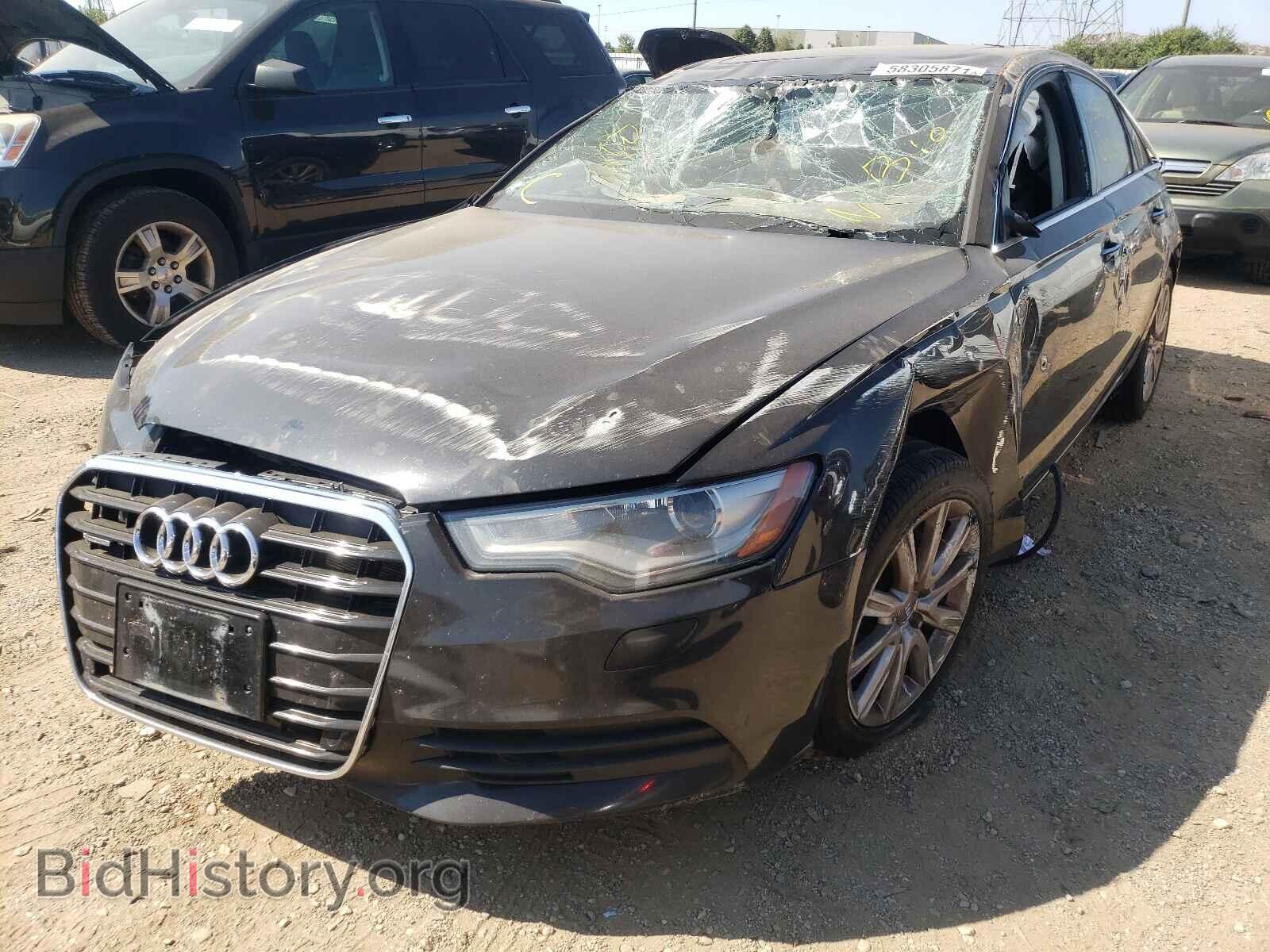 2013 AUDI A6 - VIN: WAUGFAFC1DN070830 - Фото 2