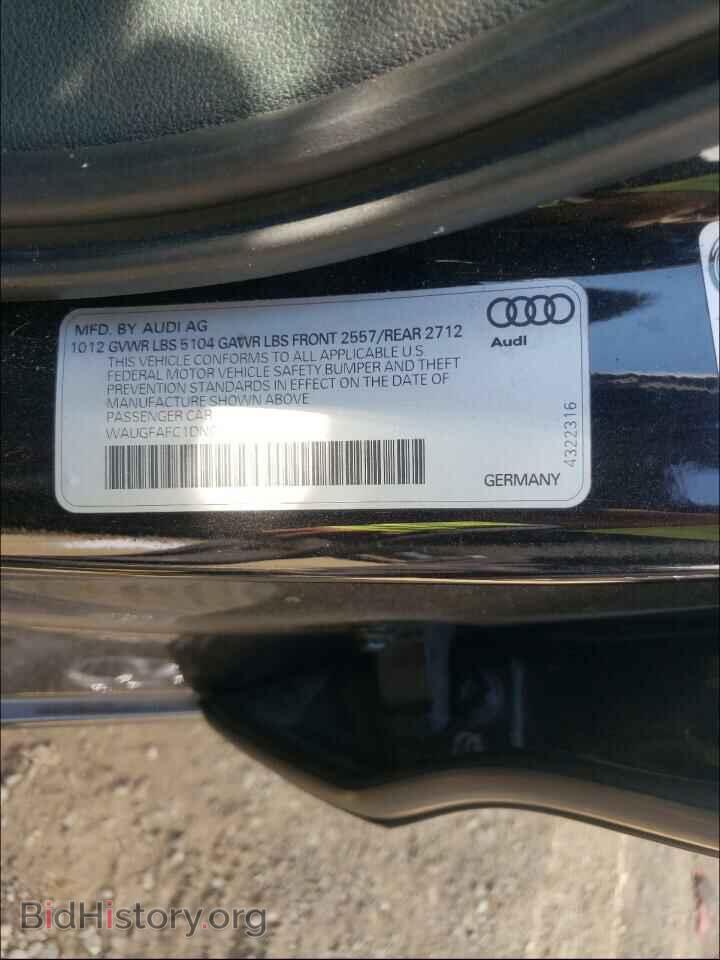 2013 AUDI A6 - VIN: WAUGFAFC1DN070830 - Фото 10