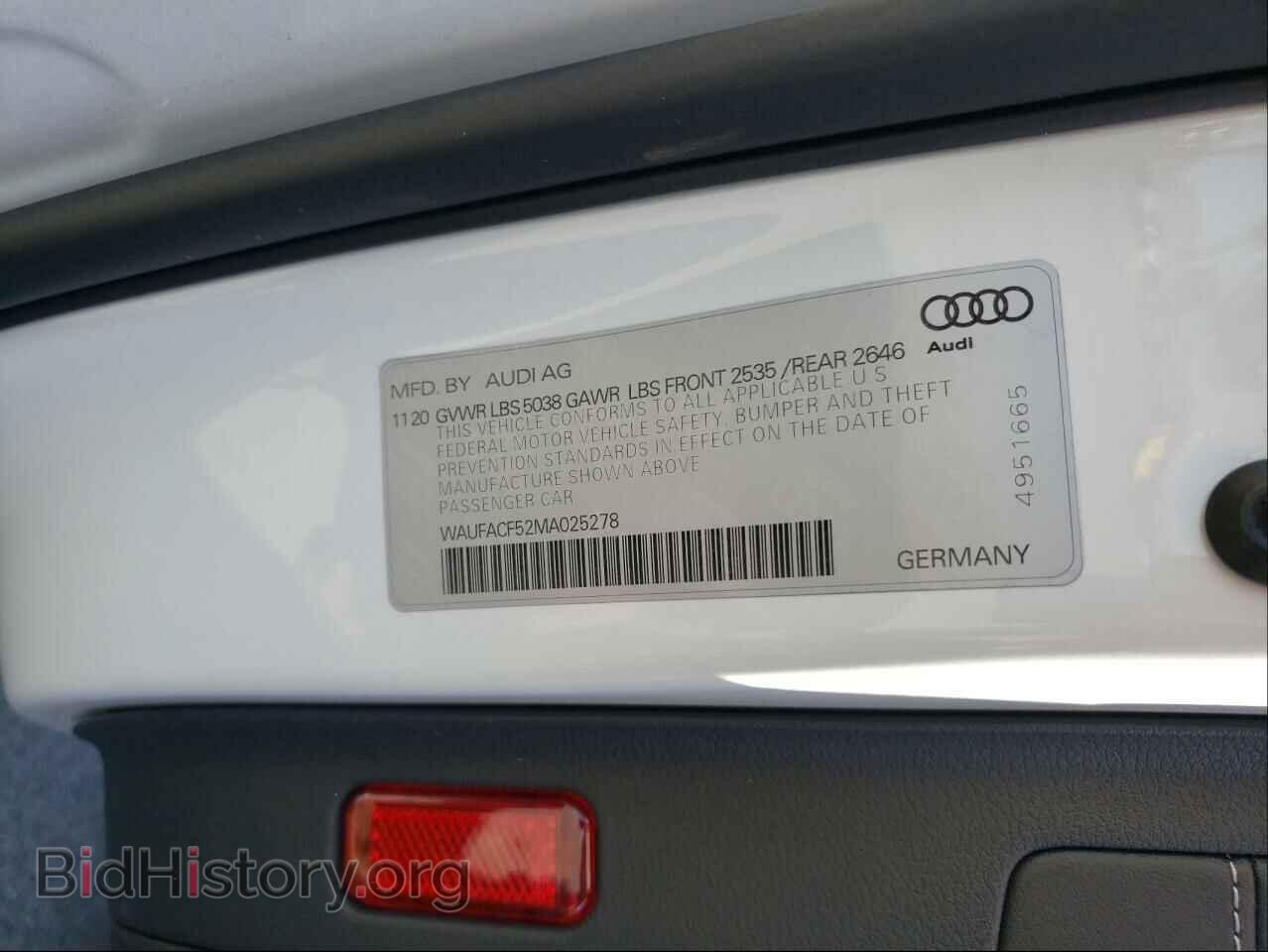 2021 AUDI A5 - VIN: WAUFACF52MA025278 - Фото 10