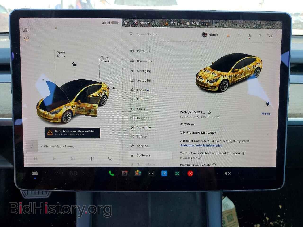 2021 TESLA MODEL 3 - VIN: 5YJ3E1EA1MF072824 - Photo 9