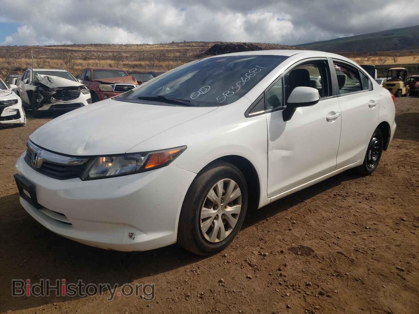 2012 HONDA CIVIC - VIN: 2HGFB2F59CH601315 - Фото 2
