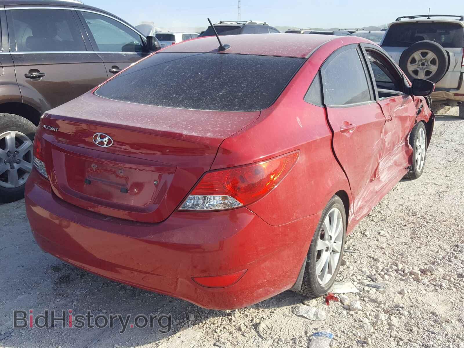 2013 HYUNDAI ACCENT - VIN: KMHCU4AEXDU440871 - Фото 4