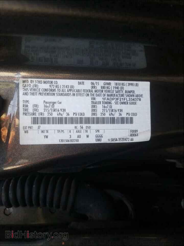 2015 FORD FOCUS - VIN: 1FADP3F21FL334378 - Photo 10