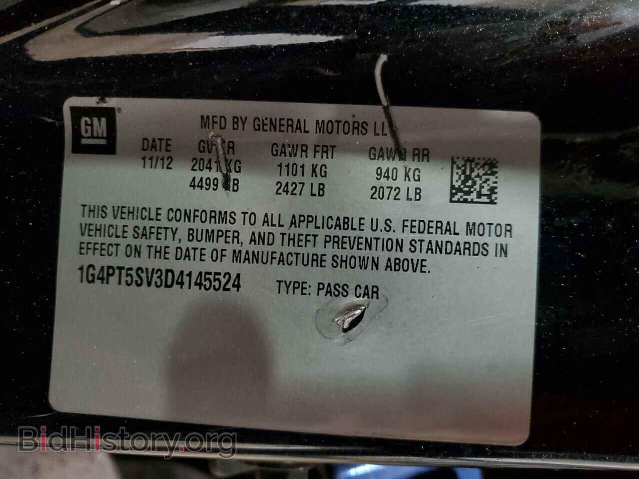 2013 BUICK VERANO - VIN: 1G4PT5SV3D4145524 - Фото 12