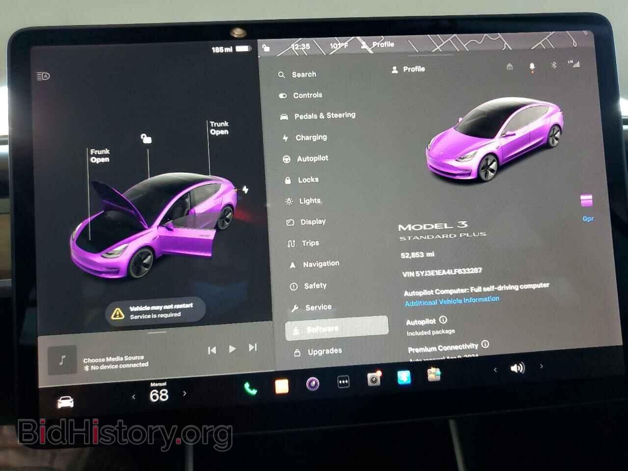 2020 TESLA MODEL 3 - VIN: 5YJ3E1EA4LF633287 - Фото 9