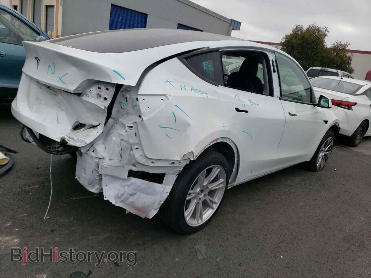 2022 TESLA MODEL Y - VIN: 7SAYGDEE3NF509716 - Фото 3