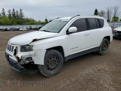 2015 Jeep COMPASS Sport, white — VIN 1C4NJDAB4FD411574, Copart