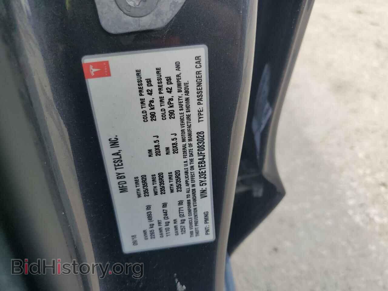 2018 TESLA MODEL 3 - VIN: 5YJ3E1EB4JF083028 - Фото 12