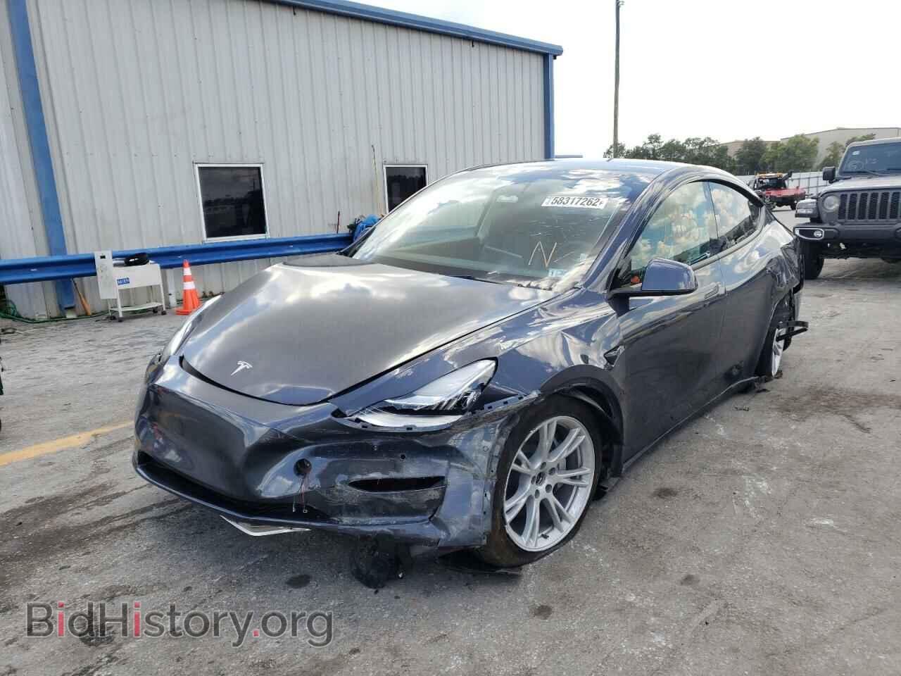 2021 TESLA MODEL Y - VIN: 5YJYGAEE1MF239508 - Фото 2