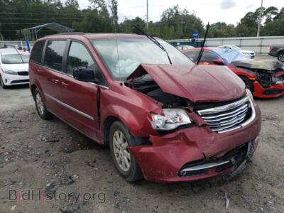 2013 Chrysler MINIVAN Town & COU, red — VIN 2C4RC1BG5DR648895, Copart